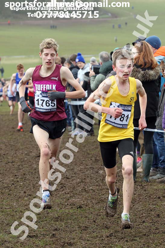Boys under-15s, 2020 British Athletics Inter Counties Cross Country Champs., Prestwold Hall, Loughborough. Photo: David T. Hewitson/Sports for All Pics